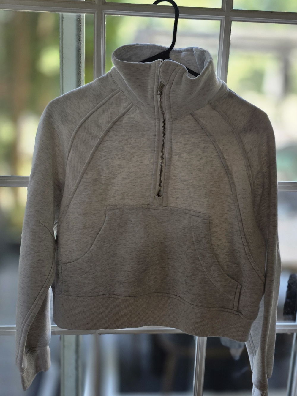 lululemon athletica Light Gray Pullover Half-Zip
